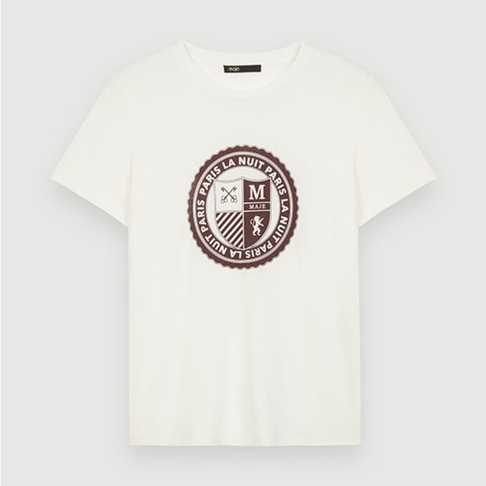 Maje Screen Printed College Tee